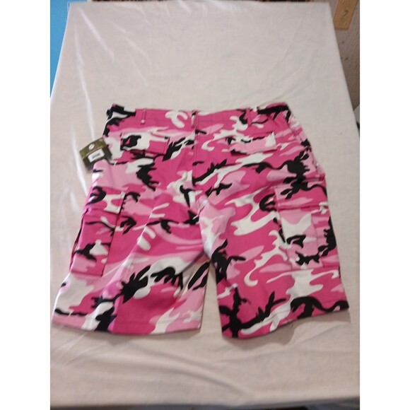 Rothco Tactical BDU Military Cargo Pink Camo Shorts XL Army Fatigues Uniform - Picture 2 of 7